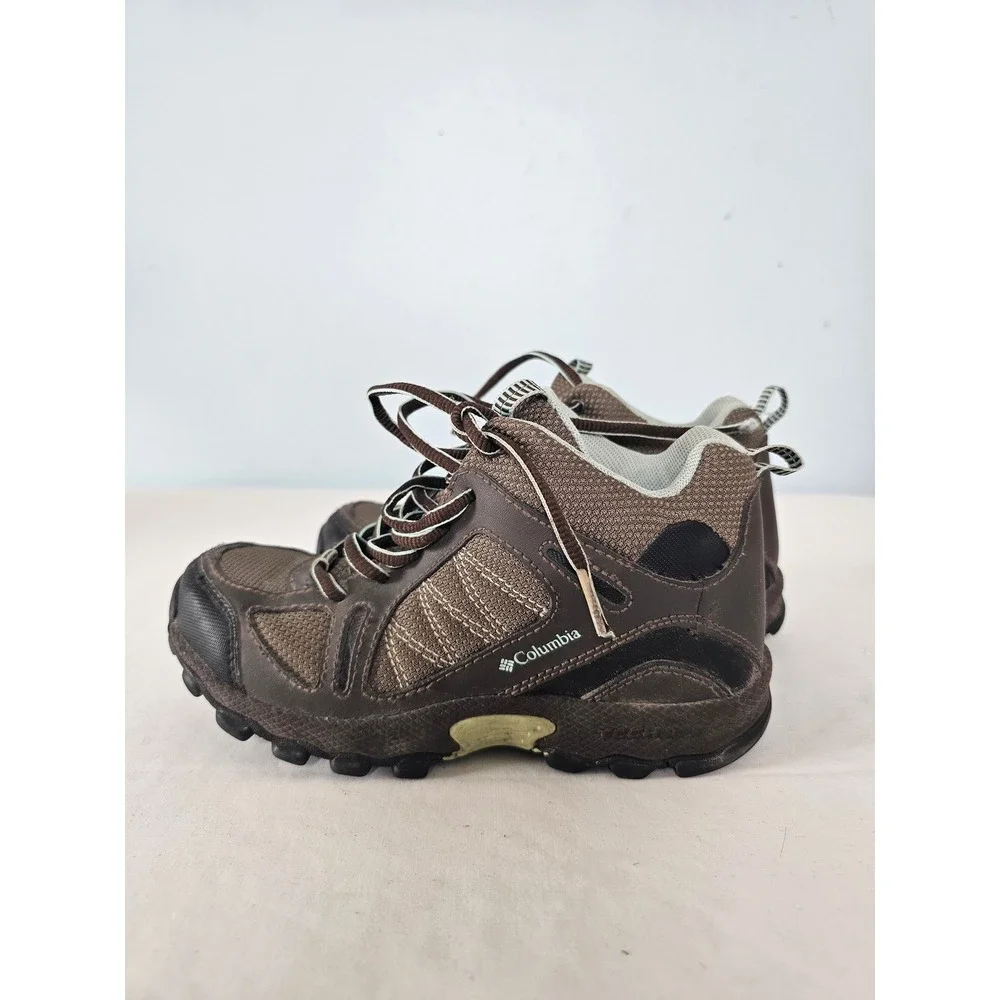 Gorpcore Columbia Hiking Boots Kids Youth 2 Brown Omni-Grip BY3163-231 Rugged